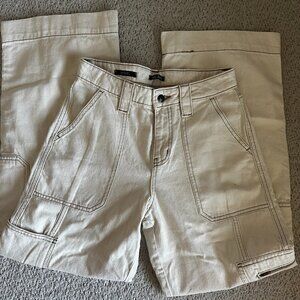 Wild Fable High Rise Cargo Pants in Cream Size 4 R